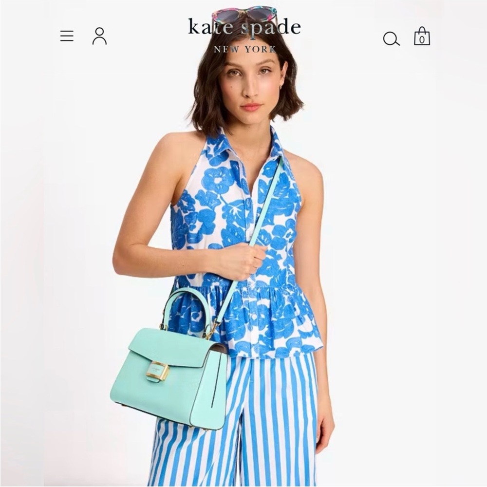 NEW! Kate Spade Katy Medium Vibrant Green Top Handle Bag - Picture 9 of 9